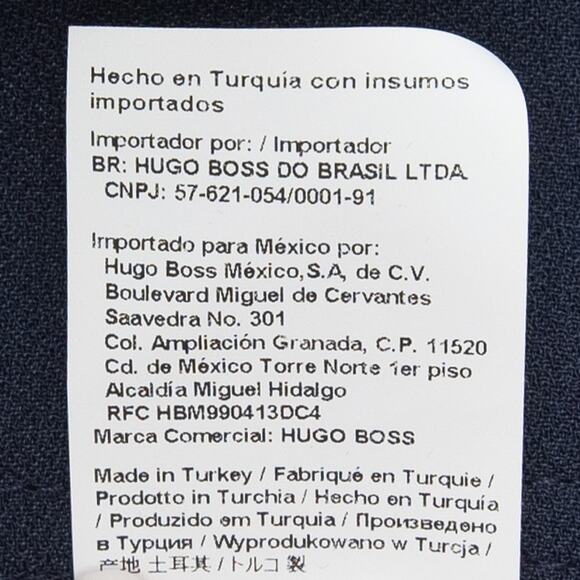 Hugo Boss Blue Telareama Tuxedo Button Accent Trousers Pants Size 14 - Picture 10 of 13